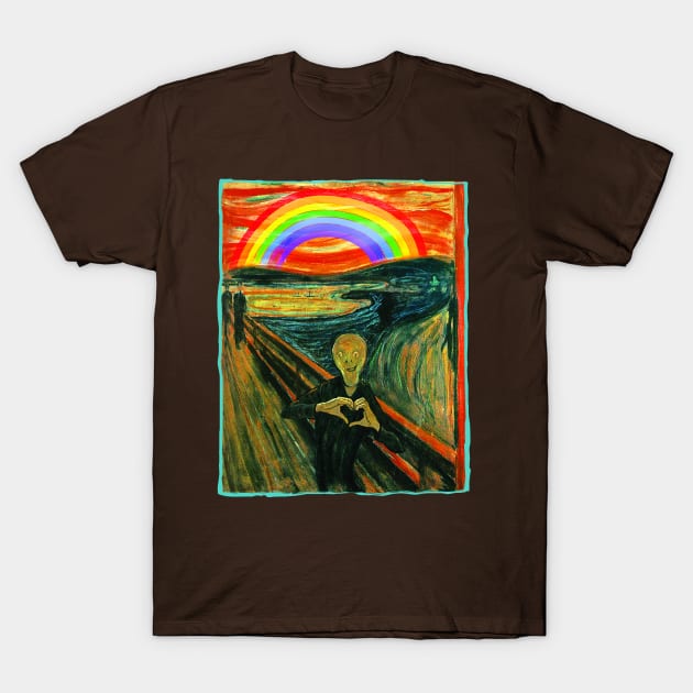We Still Scream Homage to Munch T-Shirt by Mudge
